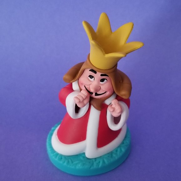 Disney Alice In Wonderland King of Hearts Cake Topper Figure 2.5" - Picture 1 of 2